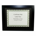 Black Finish Wooden Certificate Frame (8-1/2"x11")